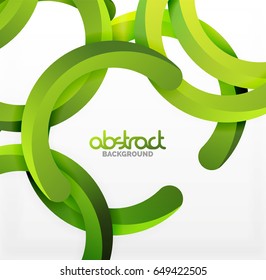 Modern 3d geometrical style background, arch circular lines. Vector template