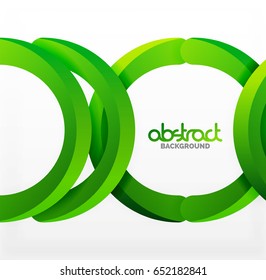 Modern 3d geometrical style background, arch circular lines. Vector template