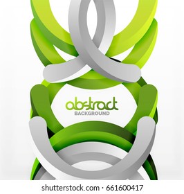 Modern 3d geometrical style background, arch circular lines. Vector template