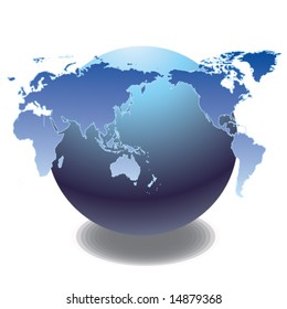 modern 3d globe