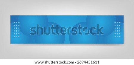 Modern 3D Gradient LinkedIn Banner Background Template