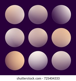 Modern 3d gradient set with round abstract backgrounds. Colorful fluid covers for calendar, brochure, invitation, cards. Trendy soft color. Template with round gradient set for screens and mobile app
