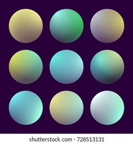 Modern 3d gradient set with round abstract backgrounds. Colorful fluid covers for calendar, brochure, invitation, cards. Trendy soft color. Template with round gradient set for screens and mobile app