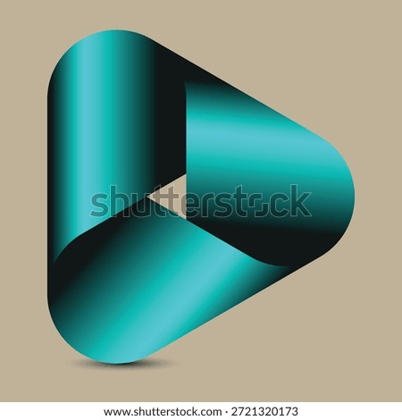 Modern 3D Gradient Triangle Logo Design