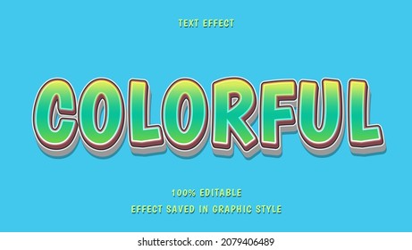 Plantilla de diseño de efectos de texto editable en color de palabra de degradado 3d moderno. Efecto guardado en estilo gráfico