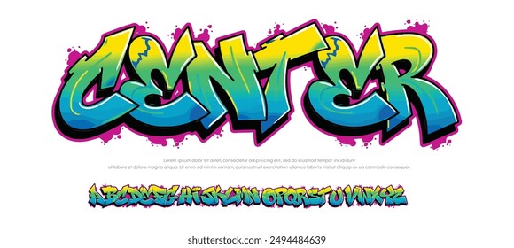  Modern 3d graffiti calligraphy artistic font typography  A, B, C, D, E, F, G, H, I, J, K, L, M, N, O, P, Q, R, S, T, U, V, W, X, Y, Z and Arab numerals 0, 1, 2, 3, 4, 5, 6, 7, 8, 9 Graffiti logo