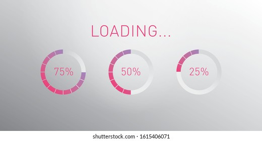 Modern 3D Graphic Button UI UX Vector Illustration
