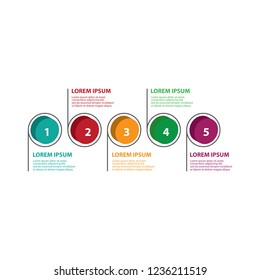 Modern 3d infographic vector