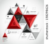 Modern 3d infographics business triangle. Vector illustration. can be used for workflow layout, diagram, banner, number options, step up options, web design.