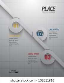 Modern 3D infographics / vector