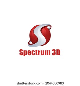 modern 3d initial logo for your company