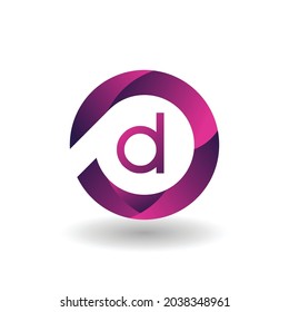 Modern 3D Letter D Logo design.