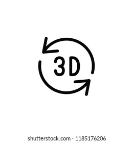 Modern 3d logo