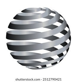Modernes 3D-Logo mit abstrakten geometrischen Formen und Vektorelementen, die ein einzigartiges Design und Hintergrund ideal für digitales Branding und professionelle Icons.