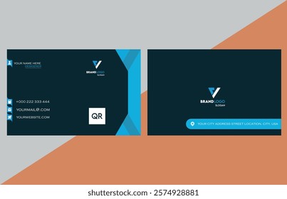 modern 3d professional business caed creative design, vector layout