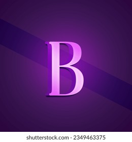 modern 3d purple white font effect or text effect