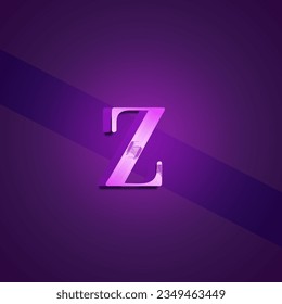 modern 3d purple white font effect or text effect