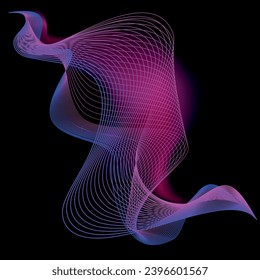 Modern 3D smooth abstract shape,great design for any purposes.Abstract fluid background futuristic design.Wavy shape vector graphics,futuristic illustration