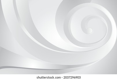 Modern 3d spiral white background
