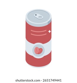 Modern 3d style icon of coffee packaging