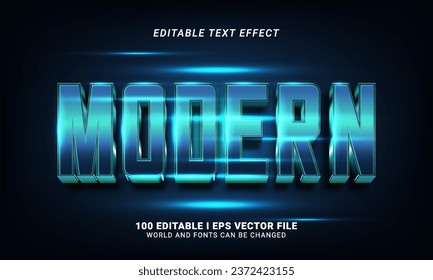 ilustración de efecto de texto de estilo 3d moderno