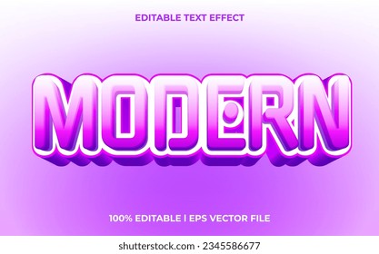 Efecto de texto moderno 3d con tema de hielo azul. tipografía púrpura para título de productos