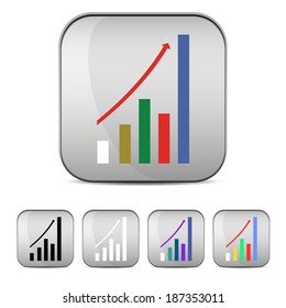 Modern 3d vector graph set