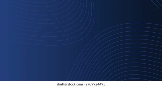 Fondo de presentación abstracto de curva de onda 3D moderno. Fondo de corte de papel de lujo. Decoración Abstractas, patrón de oro, degradado de semitono, Ilustración vectorial 3D. Fondo azul oscuro único.
