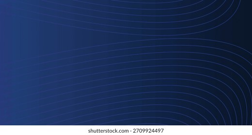 Fondo de presentación abstracto de curva de onda 3D moderno. Fondo de corte de papel de lujo. Decoración Abstractas, patrón de oro, degradado de semitono, Ilustración vectorial 3D. Fondo azul oscuro único.