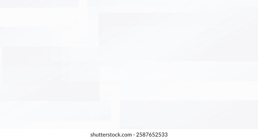 Modern 3D white geometric abstract background overlap layer on bright space background