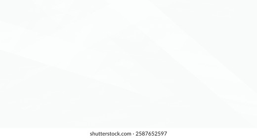 Modern 3D white geometric abstract background overlap layer on bright space background simple abstract
