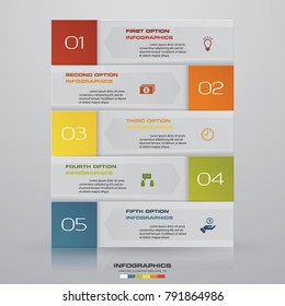 Modern 5 steps infographics for your idea and presentation. EPS 10.