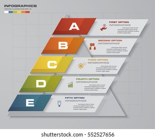 modern 5 steps template/graphic or website layout. EPS10.
