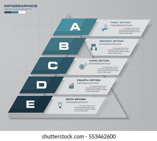 modern 5 steps template/graphic or website layout. EPS10.
