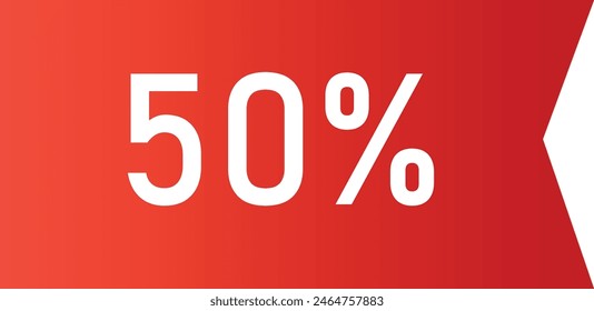 Modern 50% sale vector  illustration 