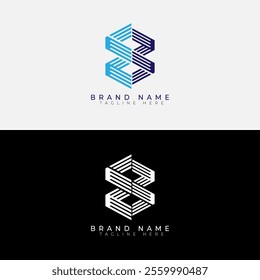 modern 8 infinity logo design