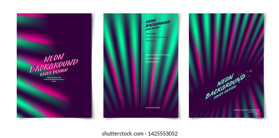modern 80s retro style neon glow abstract dynamic background layout, cover, poster, wallpaper design template