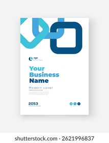 Modern A4 Abstract Cover Design Template