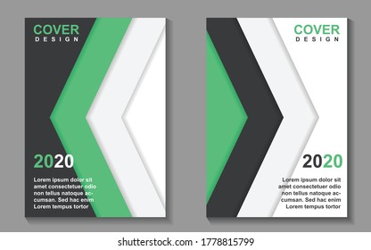 Modern a4 brochure cover design background template for corporate business. Vector layout for text or photo. Vector graphic can use company profile, flyer, poster, presentation, advertising, banner