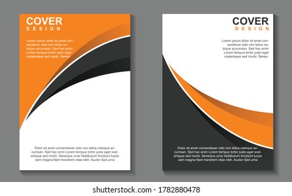 Modern a4 brochure cover design background template for business and corporate. Layout Vector graphic can use company profil, flyer, presentation, banner, book, annual report