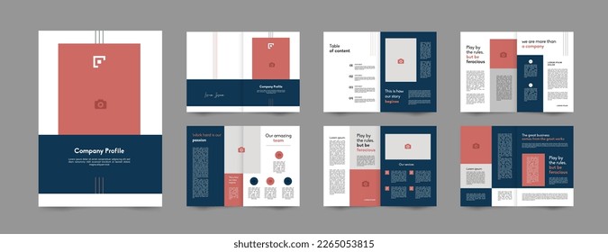 modern a4 business proposal brochure design  template 