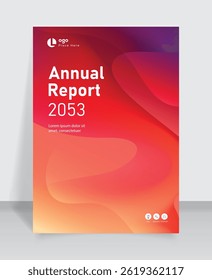 Modern A4 Cover: Fluid Background Flyer, Brochure Cover Design