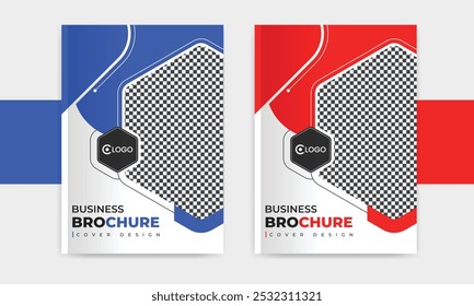 Modernas Plantillas de diseño A4 para la portada de folletos, informes anuales,