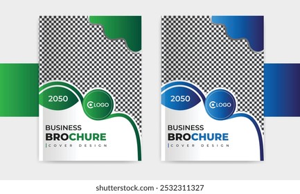 Modernas Plantillas de diseño A4 para la portada de folletos, informes anuales,