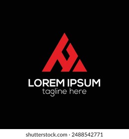 Modern AA letter abstract monogram logo design concept vector template illustration