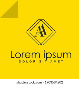 modern AA letter logo vector inspiration