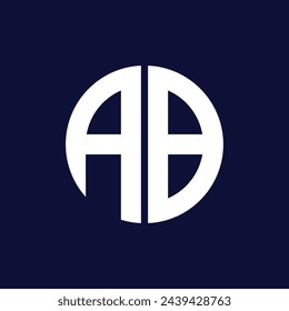diseño moderno del logotipo del círculo del ab