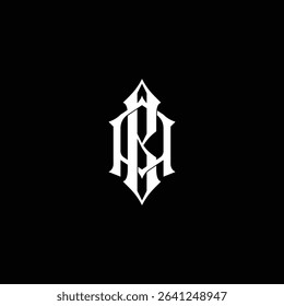 Modern AB monogram logo in geometric style with clean lines and symmetry. Ideal for branding, apparel, tech, or e sport teams. Fully editable EPS vector included