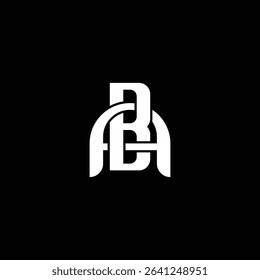 Modern AB monogram logo in geometric style with clean lines and symmetry. Ideal for branding, apparel, tech, or e sport teams. Fully editable EPS vector included