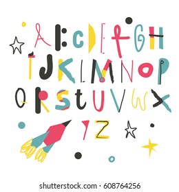 Modern ABC for kids.
